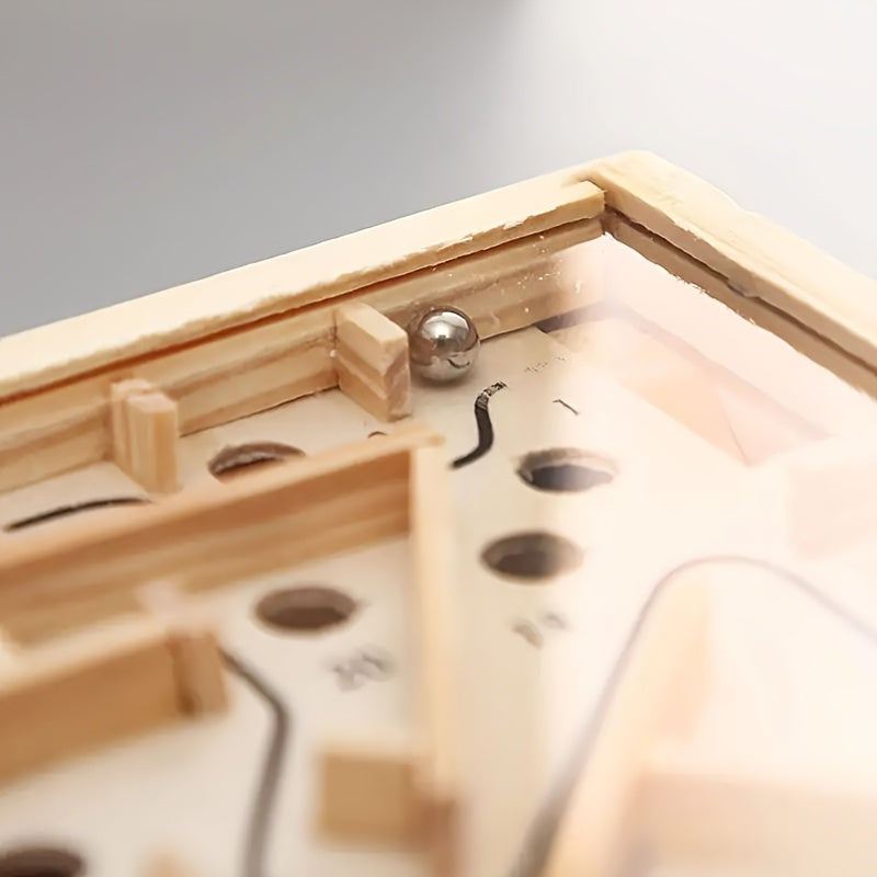 Wooden Hand Eye Coordination Maze for Focus & Balance Art