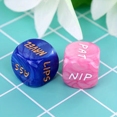 2pcs 20mm Pearl Pattern Game Dices Board Game Accessories Gift