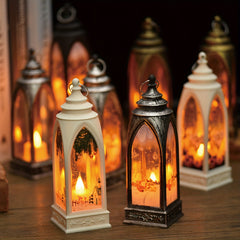 Snow Village Mini House Lamp with LED Light Decoration