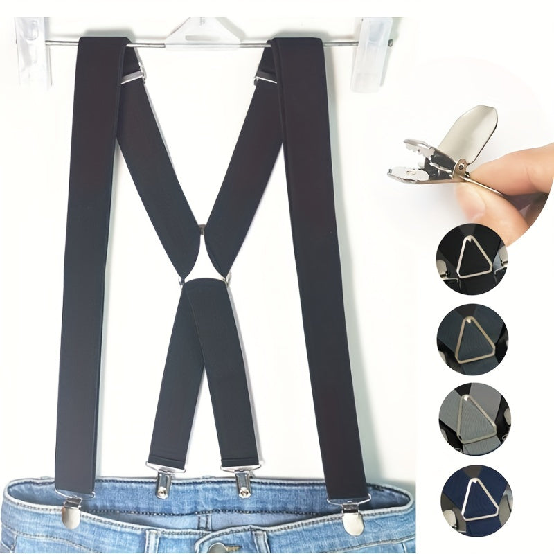 Men's High Elasticity Suspenders With Protection Clips
