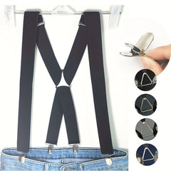 Men's High Elasticity Suspenders With Protection Clips