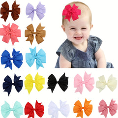 Colorful Ribbon Bows Hair Accessory for Girls - Perfect Holiday Gift
