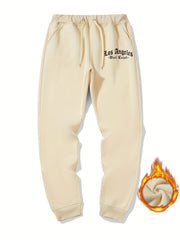 LA West Coast Casual Graphic Drawstring Joggers Men's Sweatpants