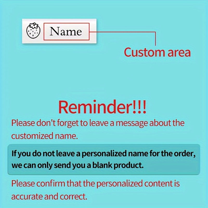 Custom Waterproof Name Ring Soft Material Wear-resistant, Clear, Eye-catch