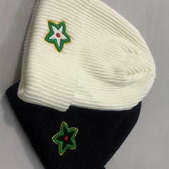3D Embroidered Knitted Hat Ear Protection Japanese Anti Cold Woolen Hat