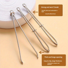 5pcs Elastic Buckle Threading Needle Sewing Clip Tool for Trousers Belt