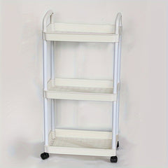3 Tier Utility Cart Rolling Organization Cart With Handle And Wheels