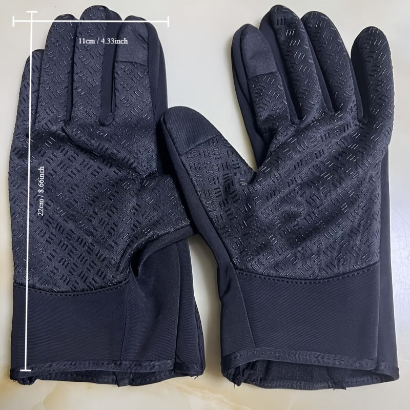 Winter Warm Motorcycle Cycling Hiking Gloves Anti Slip Gloves