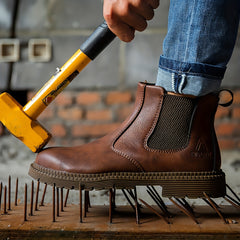 Steel Toe Work Boots Wear-resistant Safety Shoes Industrial Construction