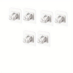 No Drilling Shower Curtain Rod Fixator Bathroom Towel Hanging Hook Clip