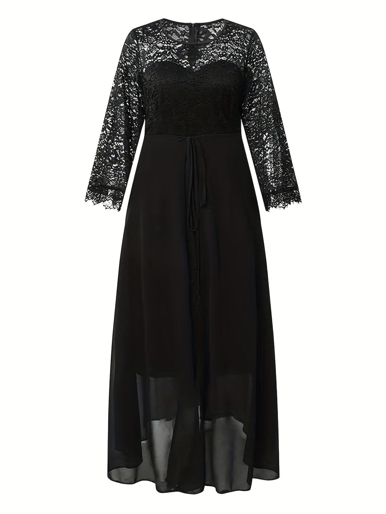 Women's Floral Jacquard Lace Cocktail Dress