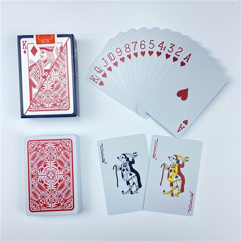 Waterproof Poker Card Deck, Washable Adult Game Puzzle, PVC Resistant Patch
