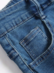 Men's Ripped Denim Shorts With Pockets
