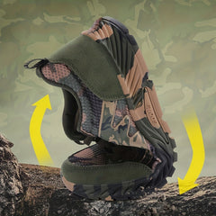 Men's Camo Lace up Sneakers Breathable Athletic Shoes