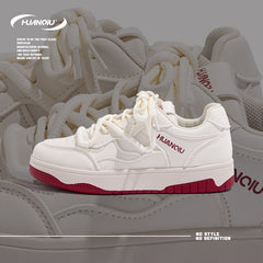 Women's Lace-up Low Skate Shoes Platform Sneakers