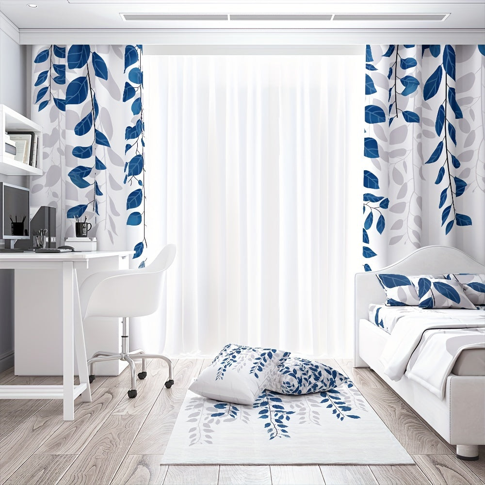 Rod Pocket Curtain for Home Decoration with Pillow Cover