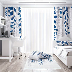 Rod Pocket Curtain for Home Decoration with Pillow Cover