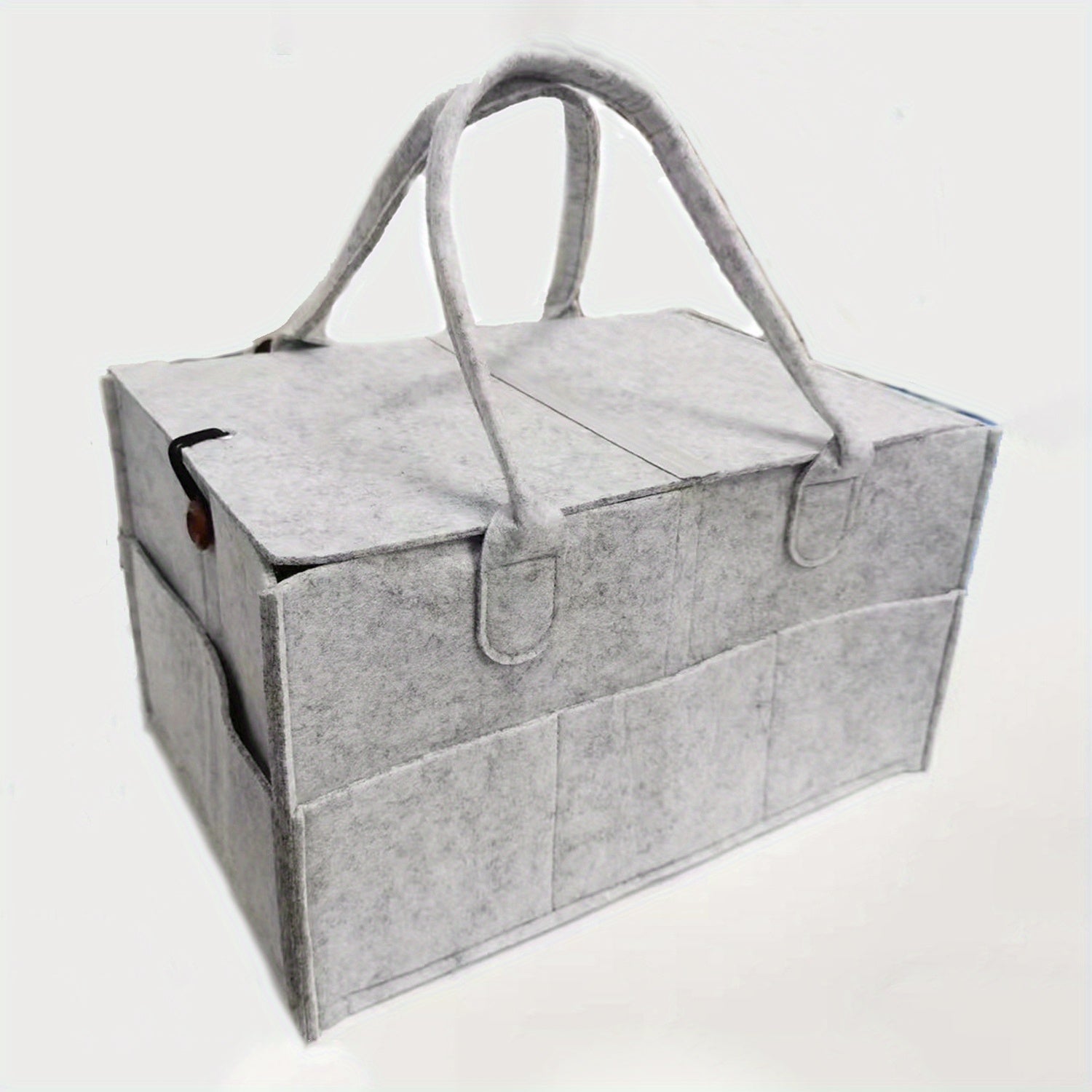 Felt Diaper Bag Organizer With Lid Baby Stuff Storage