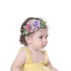 Baby Girls Flower Headband Soft Elastic Hair Accessories