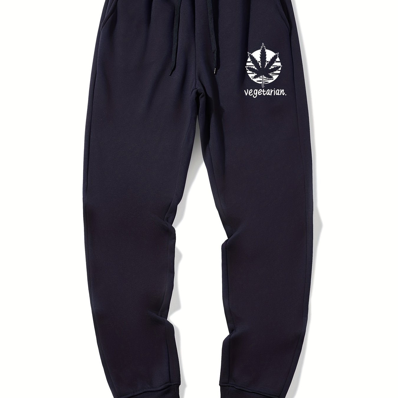 Vegetarian Casual Graphic Drawstring Joggers Men's Sweatpants