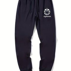 Vegetarian Casual Graphic Drawstring Joggers Men's Sweatpants