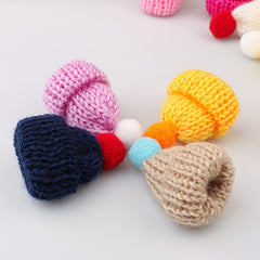 1pc Mini Woolen Hat DIY Small Hat Halloween Christmas Party Decors