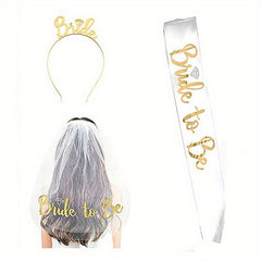 Bridal Crown Veil Set for Bachelor Party