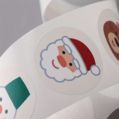 500pcs Cartoon Christmas Gift Stickers Self-adhesive for Various Surfaces
