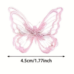 4pcs Butterfly Hair Clips Halloween Lace Bow Hair Accessories