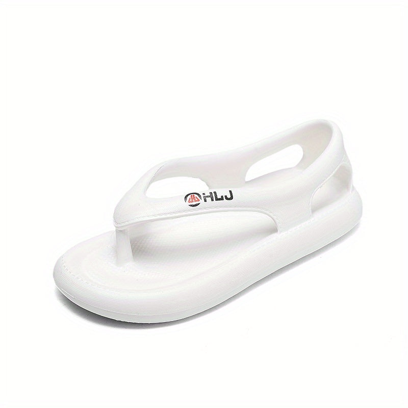 Women's Solid Sandals Casual Clip Toe Soft Sole Shoes