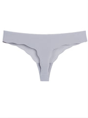 4 Pack Plus Size Seamless Bow Front Panties High Stretch