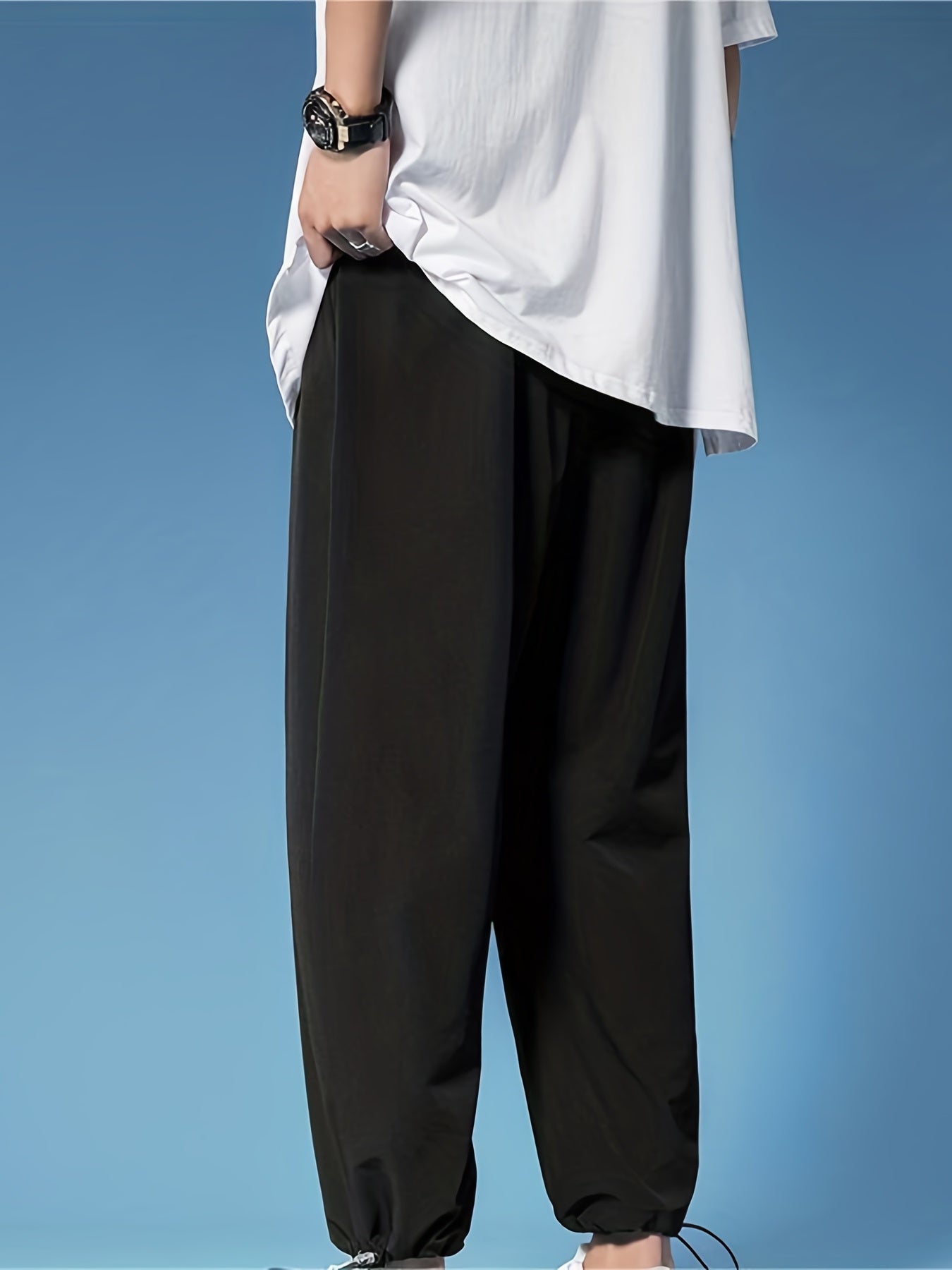 Comfortable Drawstring Joggers Men's Pants for Outdoor