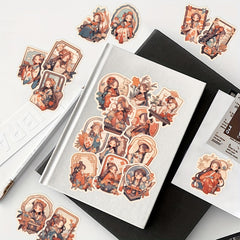 50pcs Kimono Beauty Graffiti Stickers for Laptop Helmet Water Cup Decoration