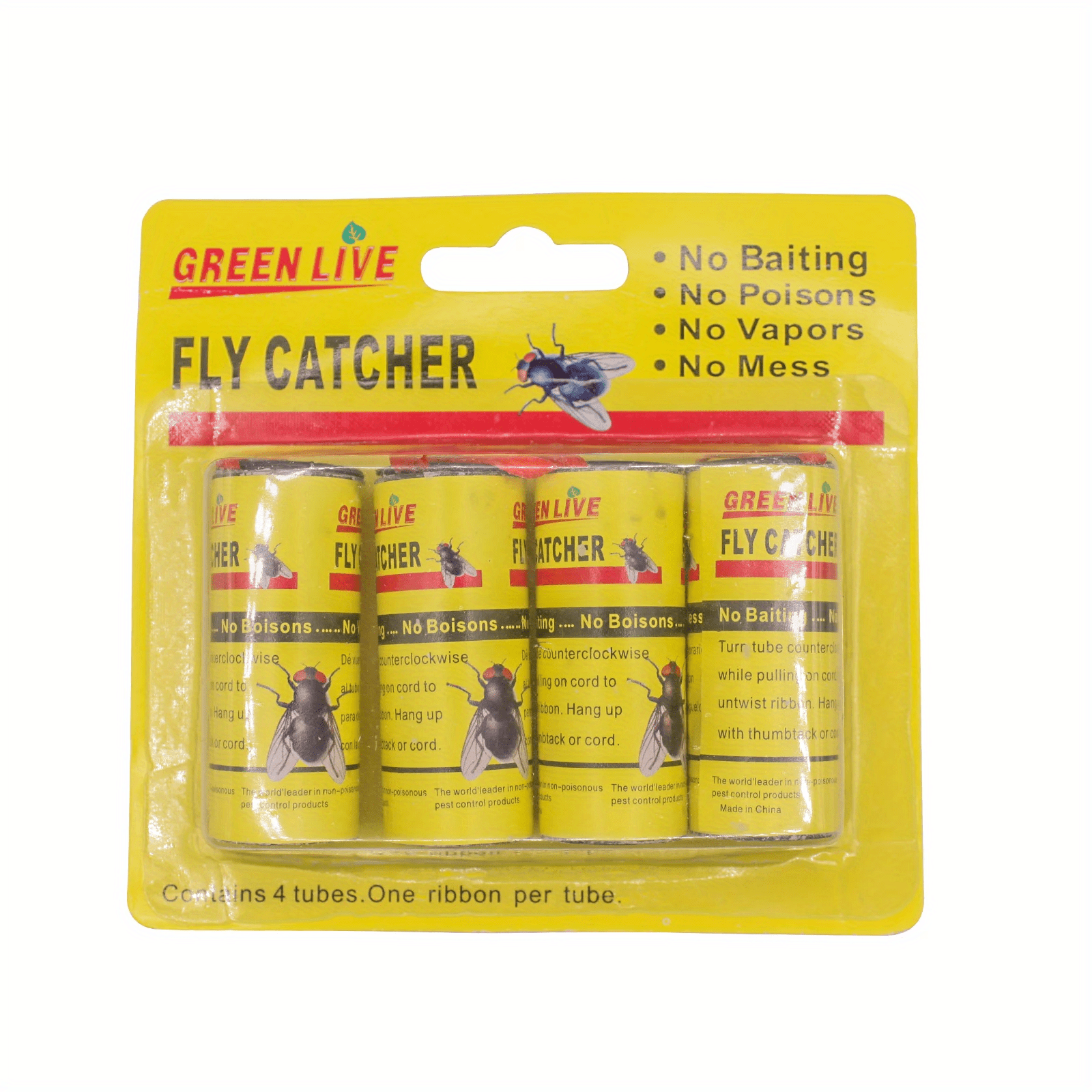 Fly Catcher Trap Sticky Fly Paper Ribbon Pest Control