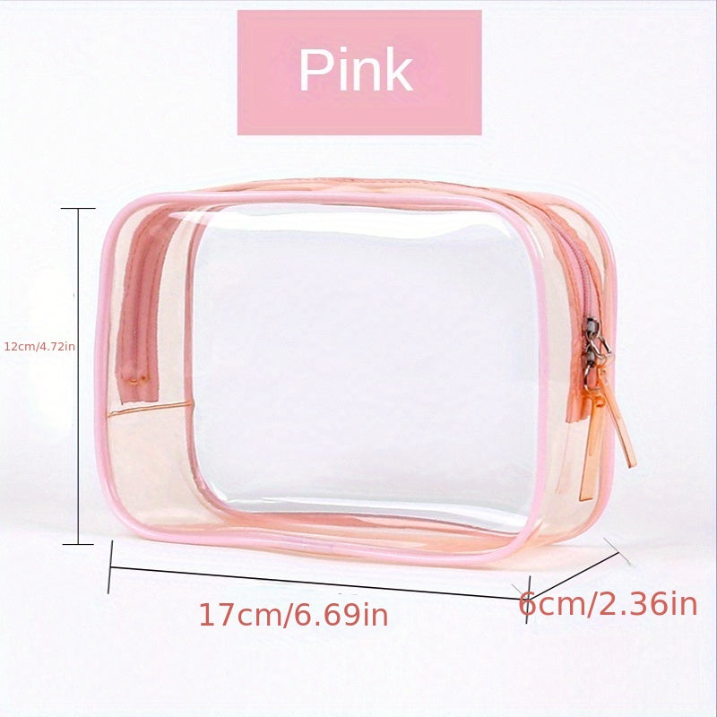 Clear Makeup Bag Zipper Travel Transparent Cosmetic Case Waterproof