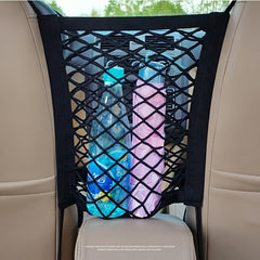 Car Seat Safety Double Layer Storage Mesh Helmet Bag