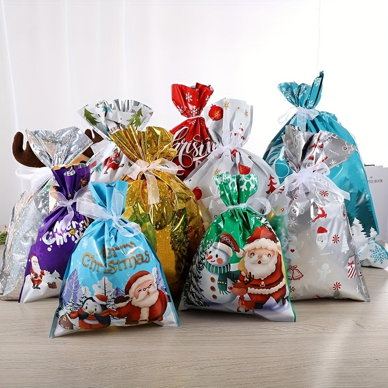 30pc Christmas Gift Bags - Assorted Holiday Packaging Bags
