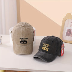 Kids Breathable Adjustable Baseball Cap Outdoor Sport Letter Embroidery