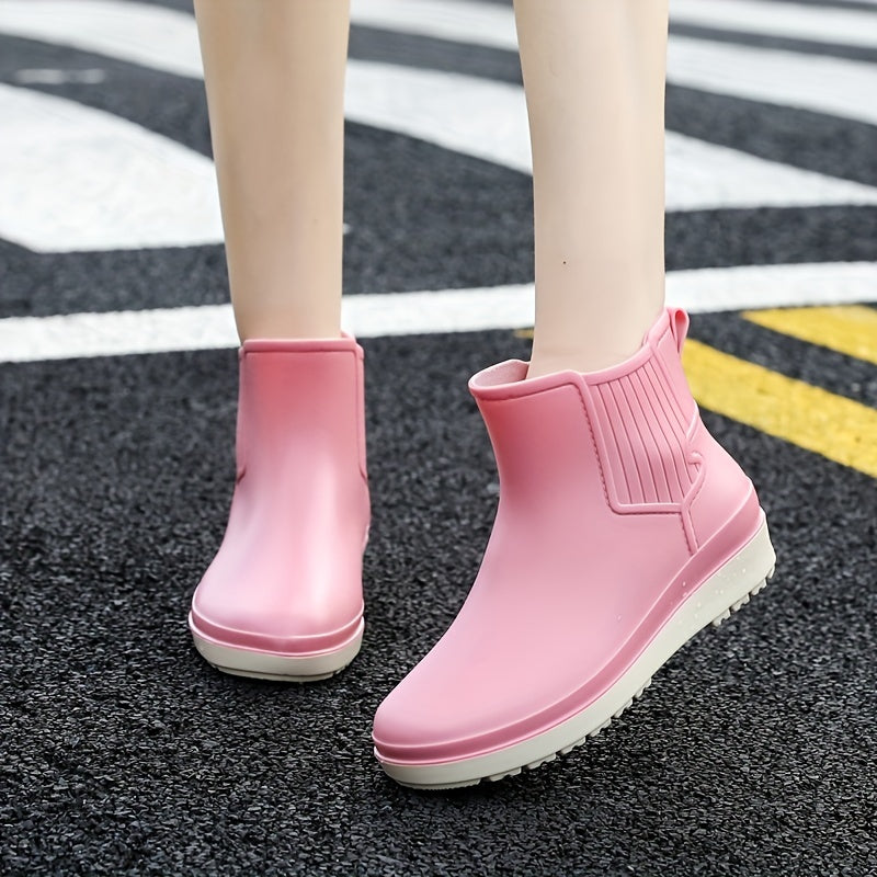 Waterproof Lightweight Ankle Rain Boots