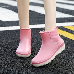 Waterproof Lightweight Ankle Rain Boots