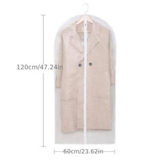 5 Pcs Dustproof Garment Hanging Bag Lightweight Clothes Storage Bag For Closet