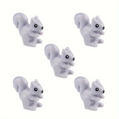 5pcs Small Particle Building Blocks Little Rabbit Squirrel Farm Scene