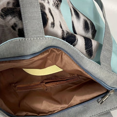 Animal Pattern Shoulder Bag Large Capacity Top Handle Handbag