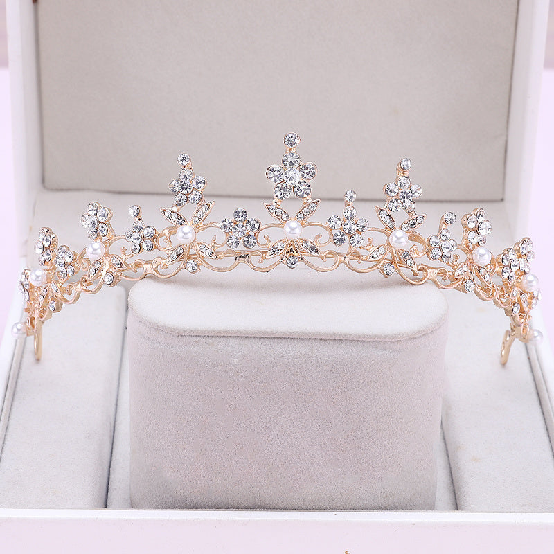 Girls Princess Crystal Tiara Crown Rhinestone Crown for Party Wedding