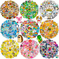 600pcs Cartoon Animal Stickers Waterproof Vinyl Scrapbook Decals