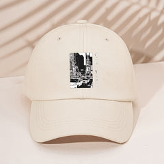 Cartoon York Baseball Cap Solid Print Casual Sun Hats Man Unisex Dad Hat