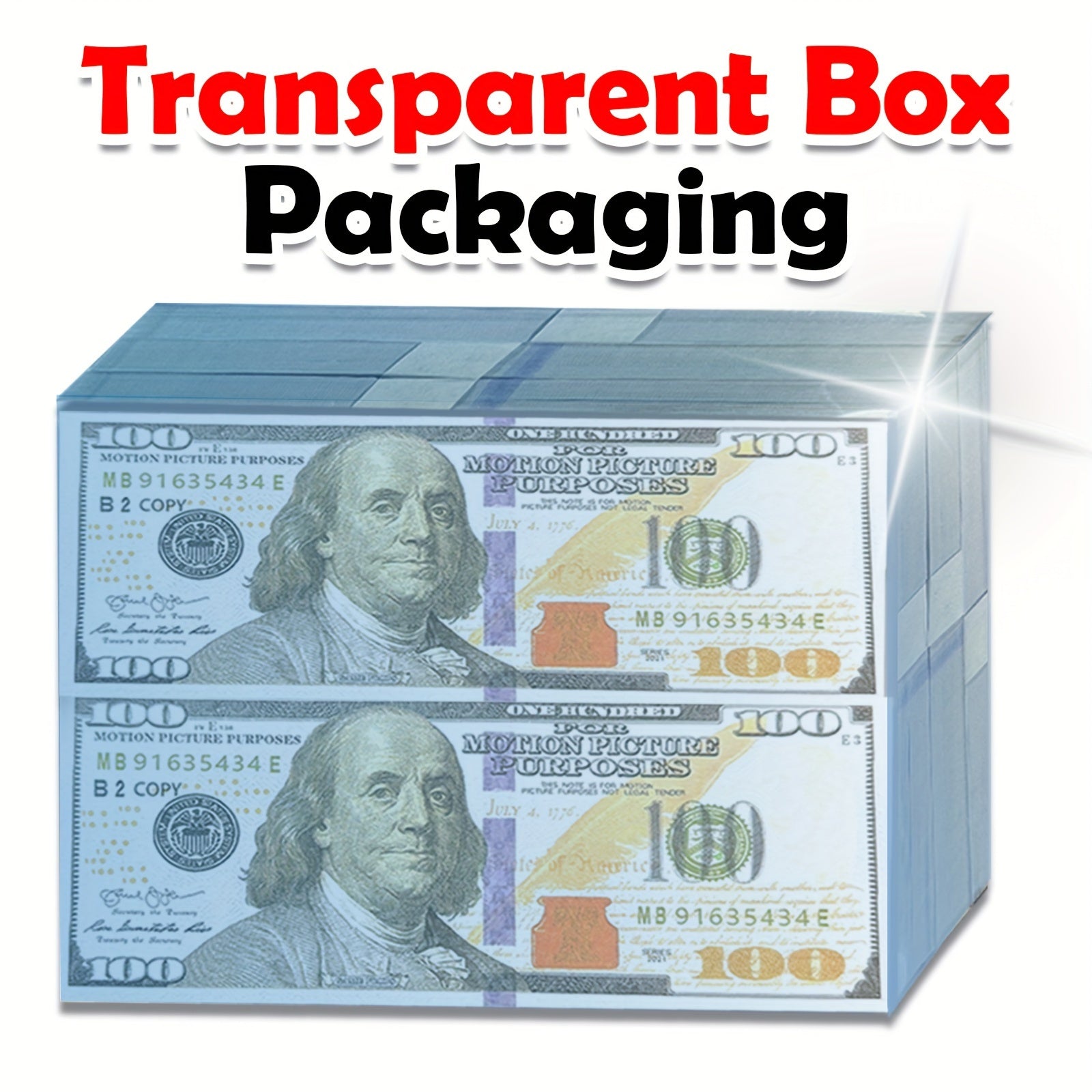 600pcs US 100 Movie Prop Money Bills for Film TV Productions Art Decorations