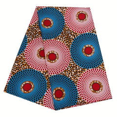 African Style Polyester Frayed Printed Wax Dye Cloth Plain Geometric Fabric