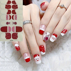 Cute Nail Stickers for Christmas Manicure - Gift for Women Girls