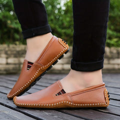 Men's Minimalist Loafers Stitched Comfy Casual Shoes